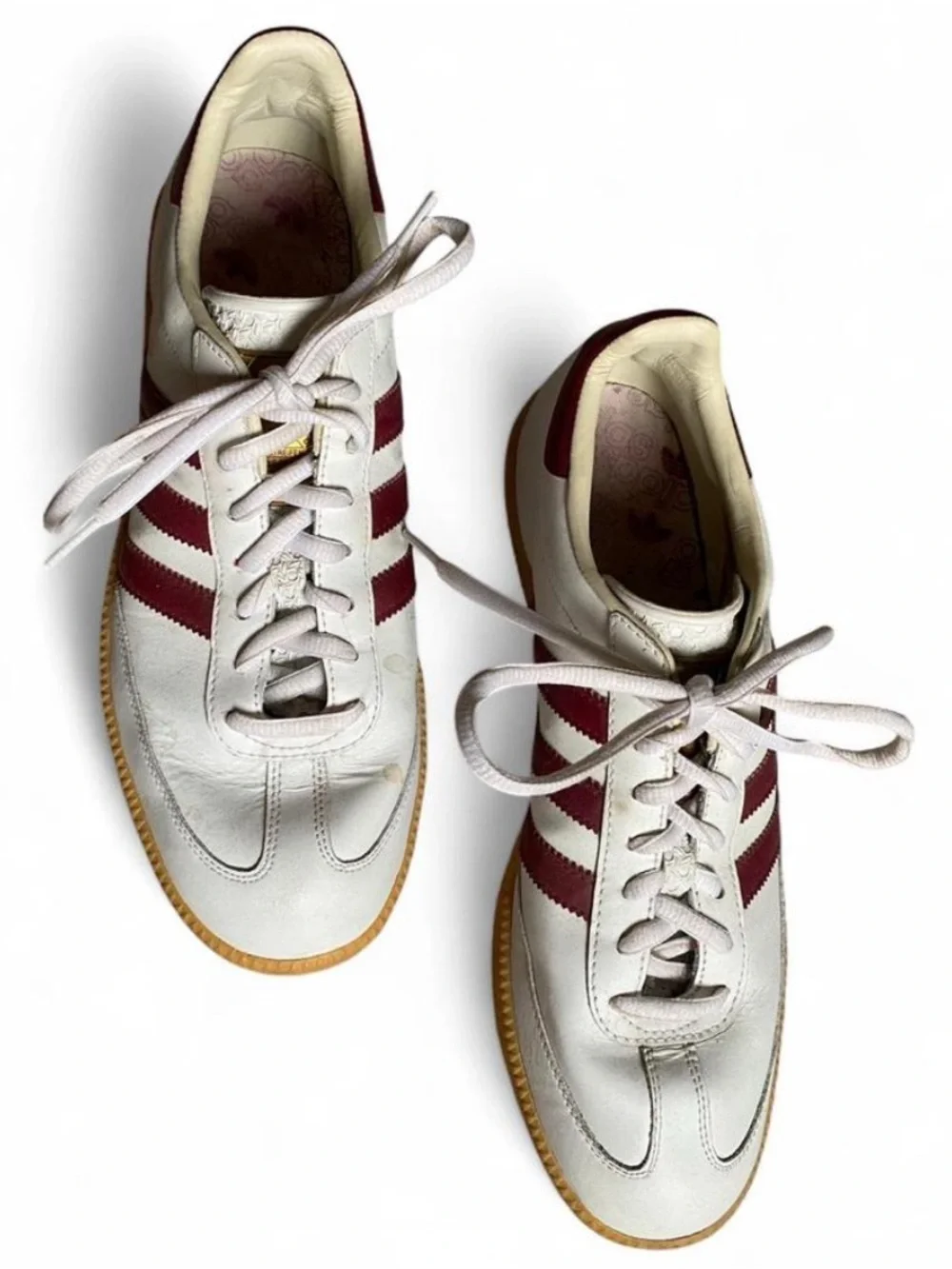 Vintage Adidas Samba OG Sneakers Men’s US 11 / EU 45 1/3 | White $ Burgundy
